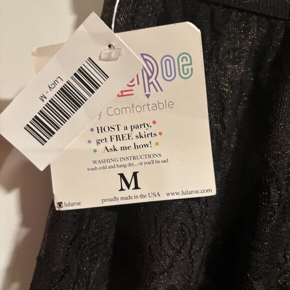 LulaRoe Black Lace Lucy skirt Size: Medium - Picture 8 of 11